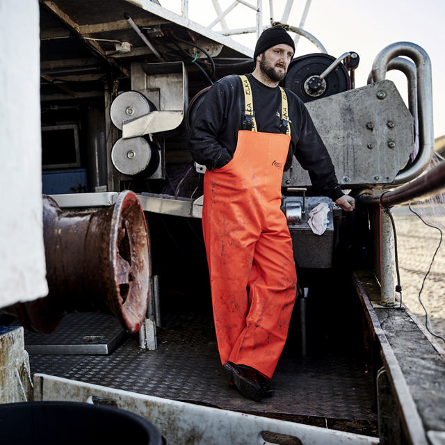Nordic Fishing overall med høj talje