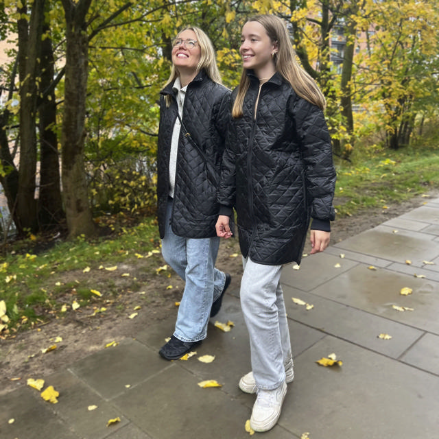 Lang termojakke kvinde